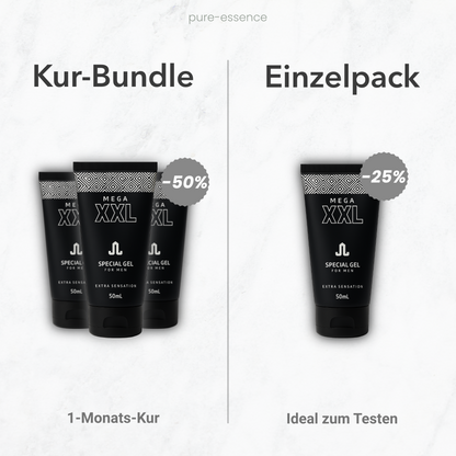 MEGA XXL – Intimpflege-Gel für Männer – Länge, Volumen & Pflege